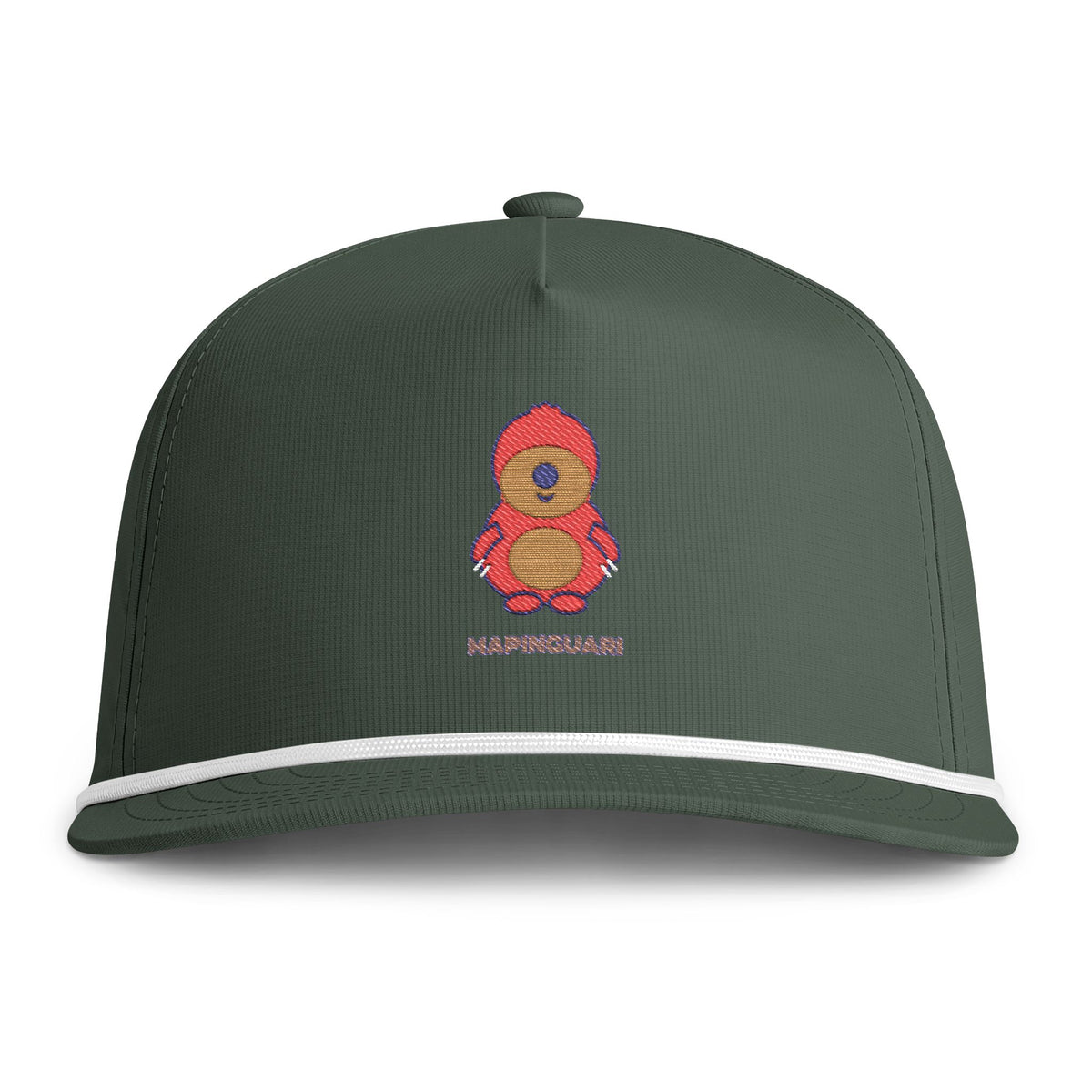 Cute Mapinguari Embroidered Baseball Hat — Sunwashed Rope Cap