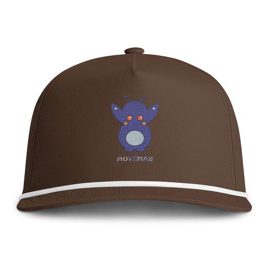 Sunwashed Rope Cap — Cute Mothman Embroidered Baseball Hat