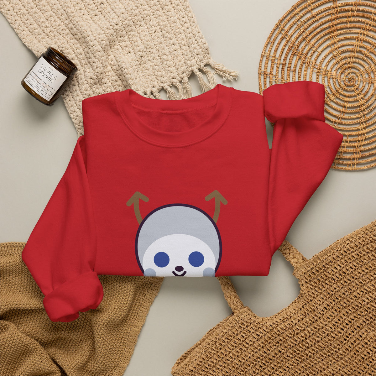 Cute Wendigo Unisex Graphic Pullover Sweatshirt