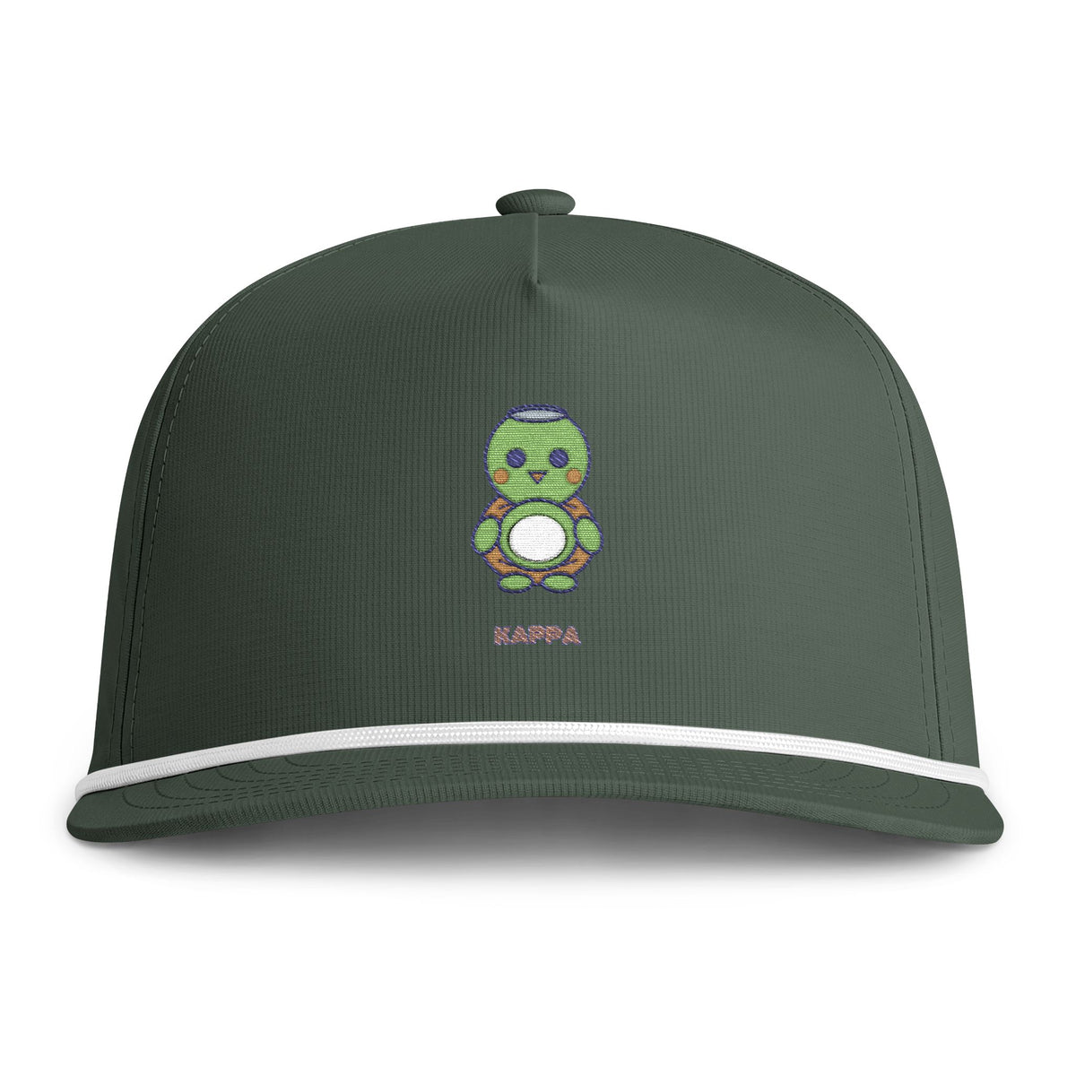 Cute Kappa Embroidered Baseball Hat — Sunwashed Rope Cap