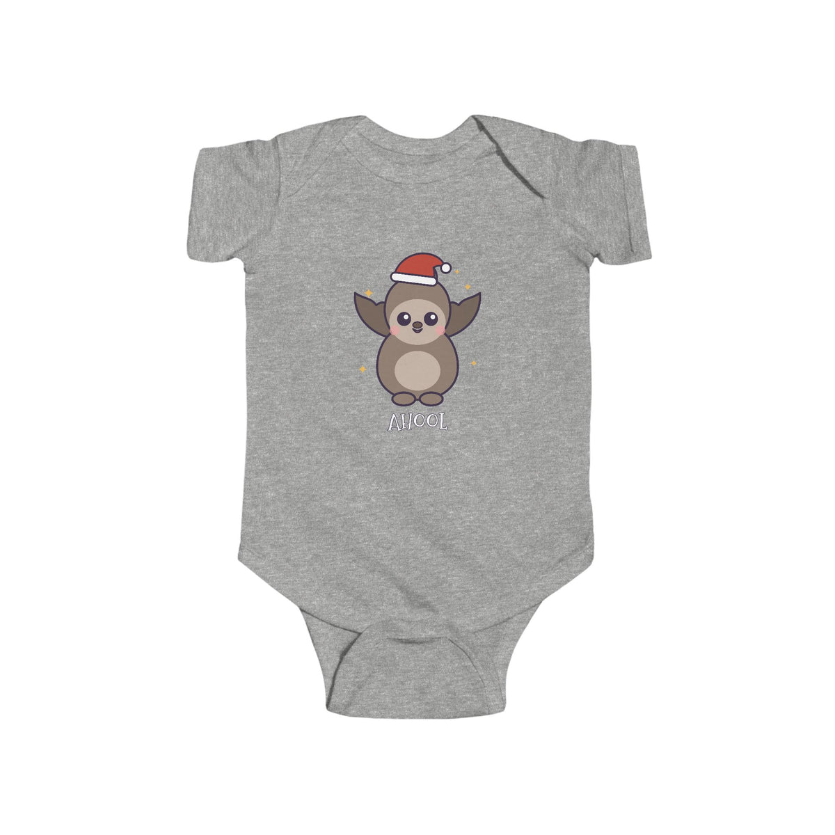 Ahool Christmas Baby Bodysuit - Cute Santa Ahool Infant Onesie