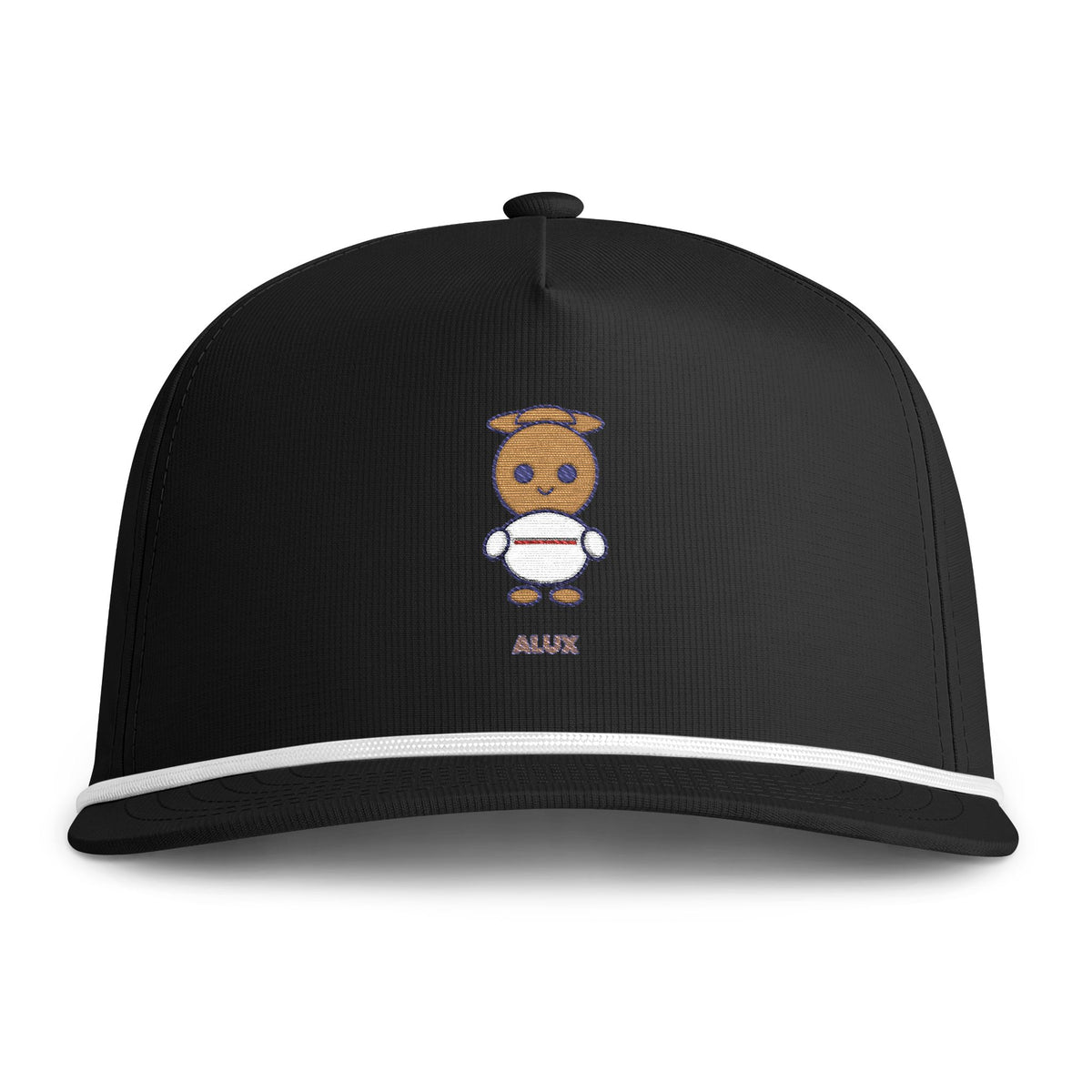 Cute Alux Embroidered Baseball Hat — Sunwashed Rope Cap