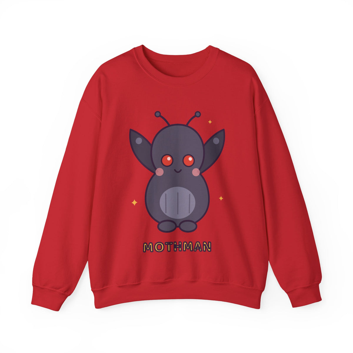 Cute Mothman Graphic Pullover Sweatshirt
