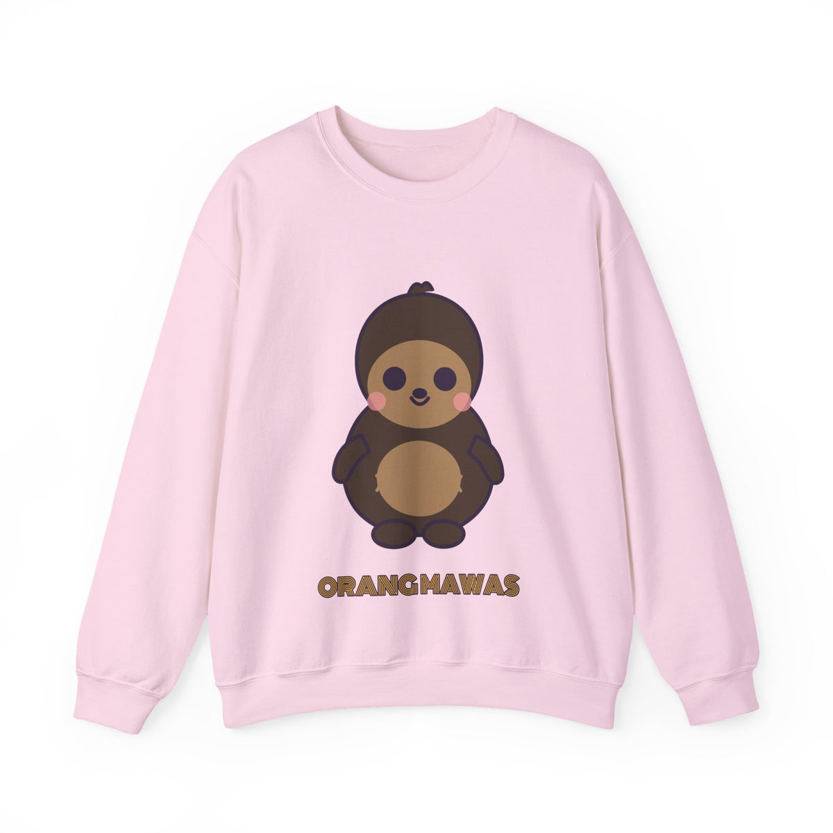 Cute Orang Mawas Unisex Graphic Pullover Sweatshirt