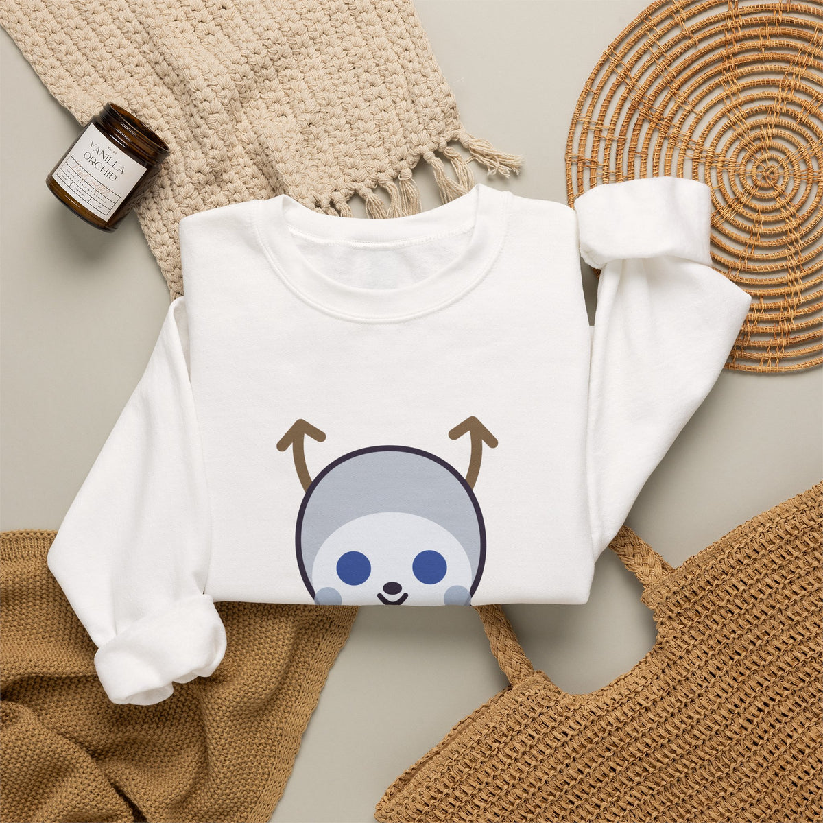 Cute Wendigo Unisex Graphic Pullover Sweatshirt