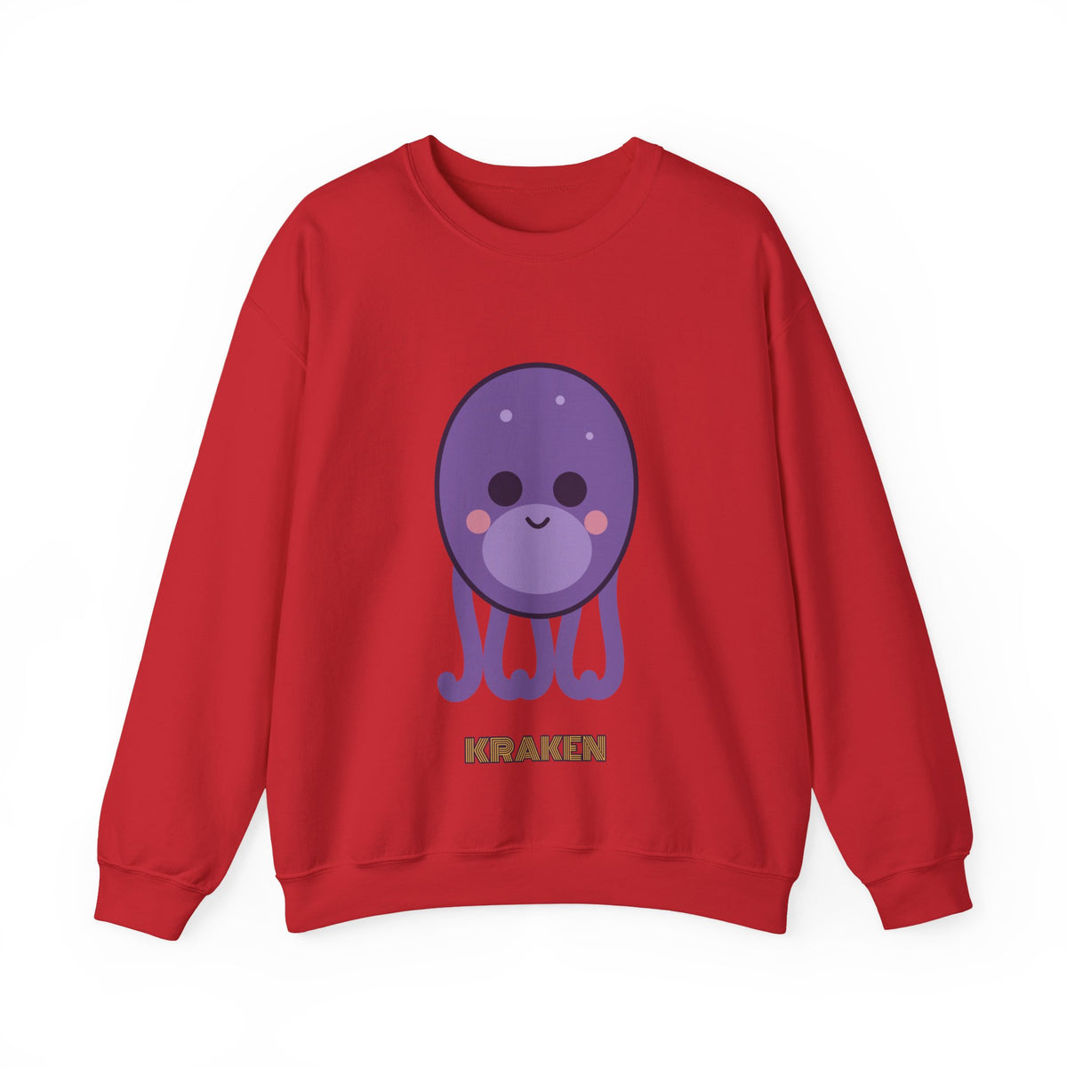 Cute Kraken Unisex Graphic Pullover Sweatshirt