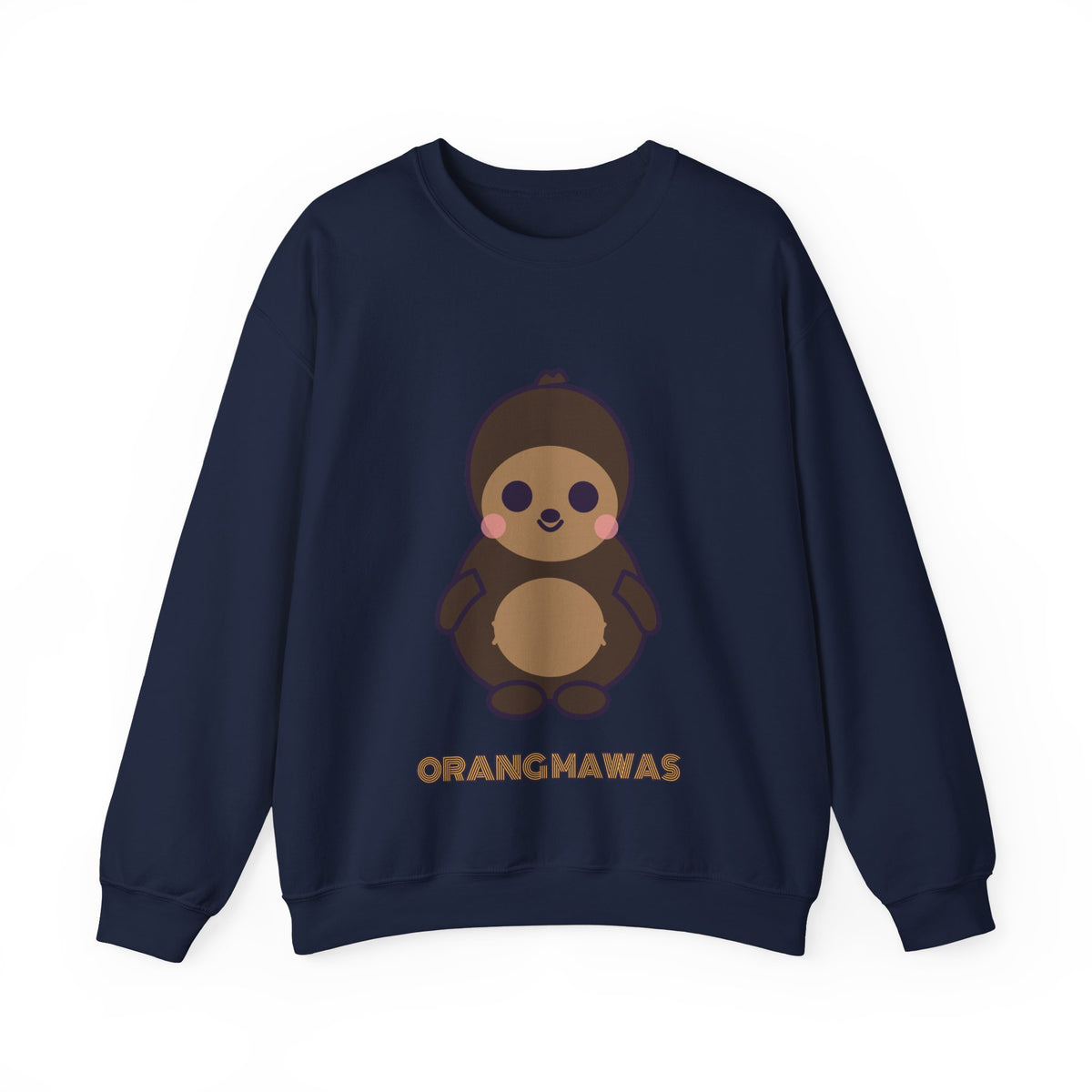 Cute Orang Mawas Unisex Graphic Pullover Sweatshirt