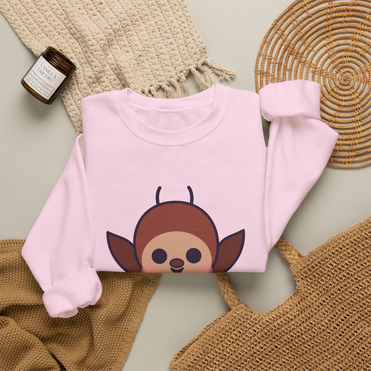 Cute Jersey Devil Unisex Graphic Pullover Sweatshirt