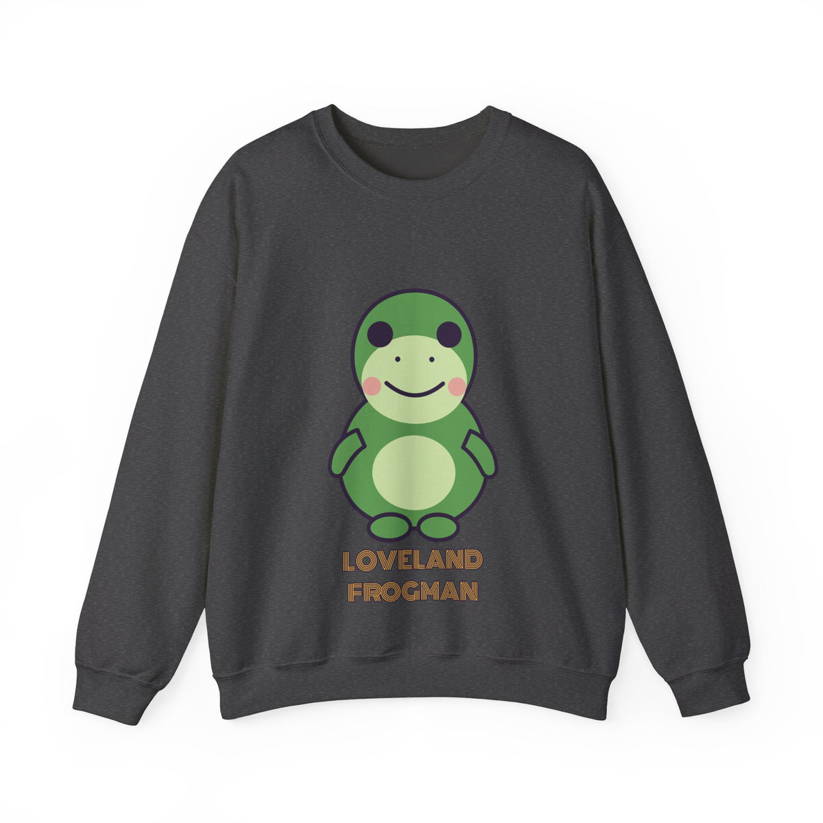 Cute Loveland Frogman Unisex Graphic Pullover Sweatshirt