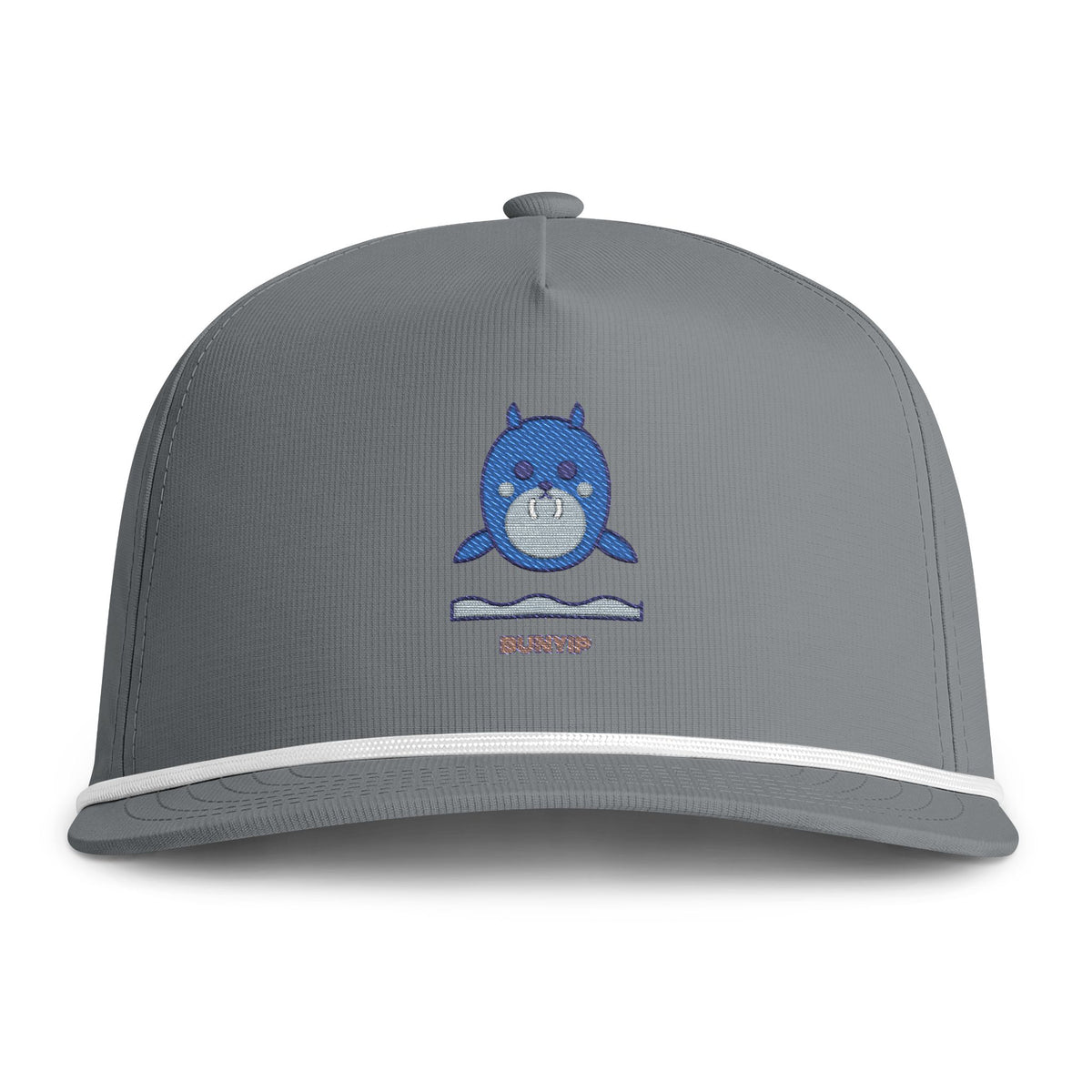 Cute Bunyip Embroidered Baseball Hat — Sunwashed Rope Cap