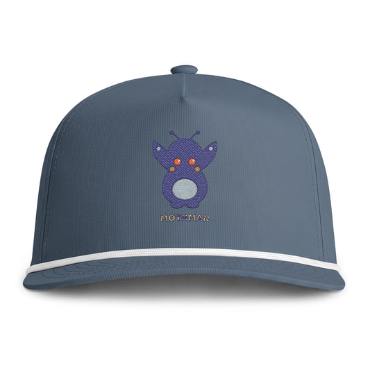 Sunwashed Rope Cap — Cute Mothman Embroidered Baseball Hat