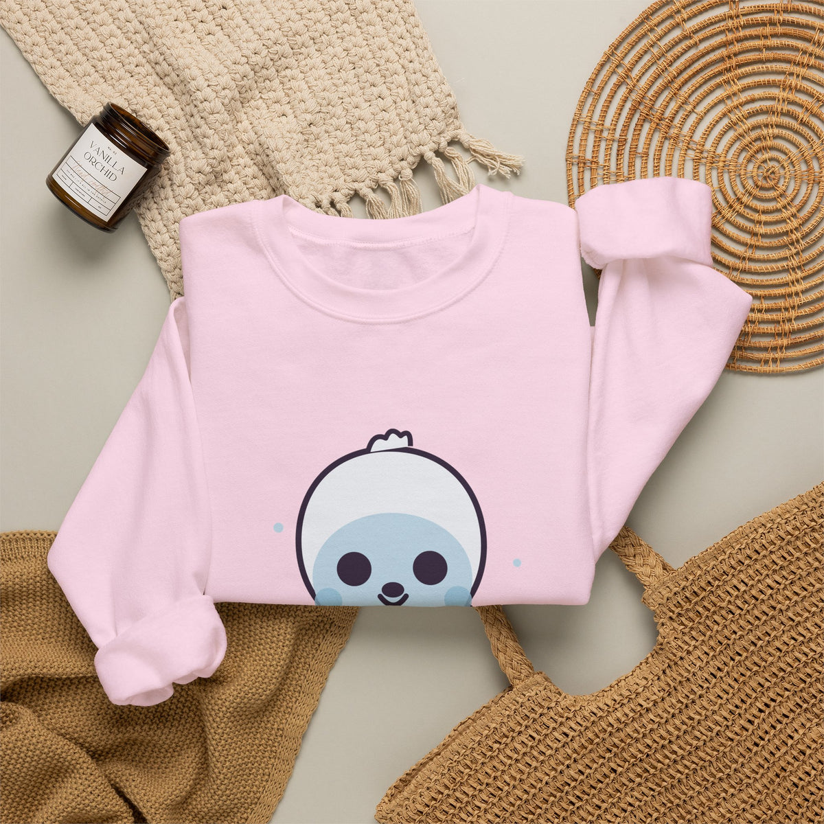 Cute Yeti Unisex Graphic Pullover Sweatshirt