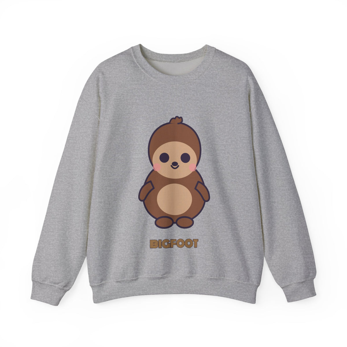Cute Bigfoot Unisex Graphic Pullover Sweatshirt