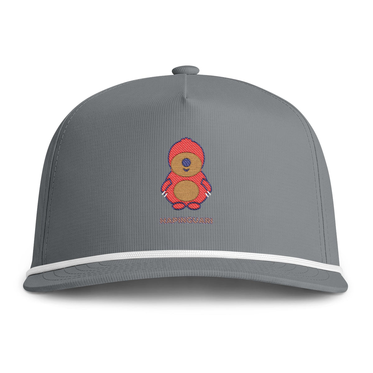 Cute Mapinguari Embroidered Baseball Hat — Sunwashed Rope Cap