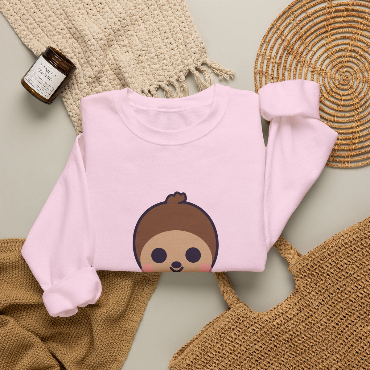 Cute Bigfoot Unisex Graphic Pullover Sweatshirt
