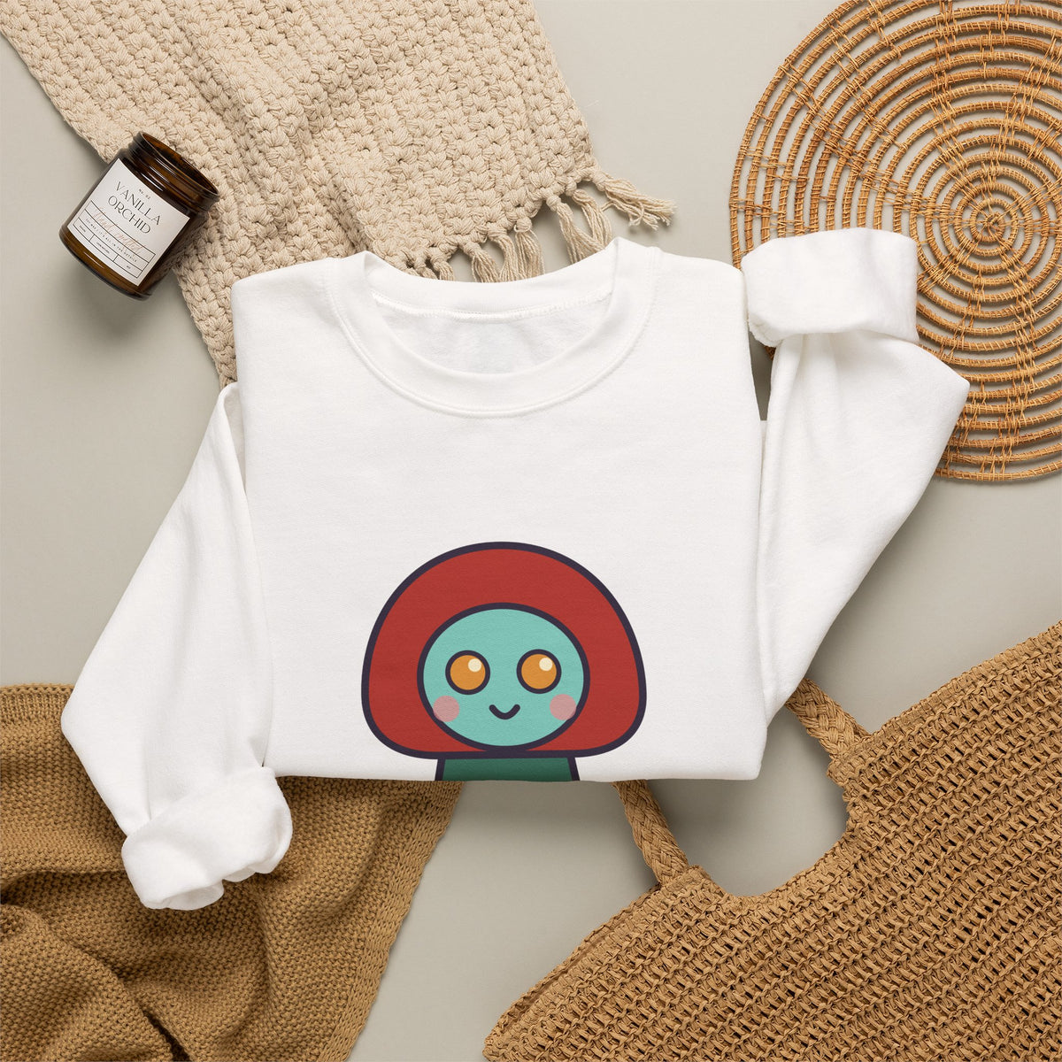 Cute Flatwoods Monster Unisex Graphic Pullover Sweatshirt