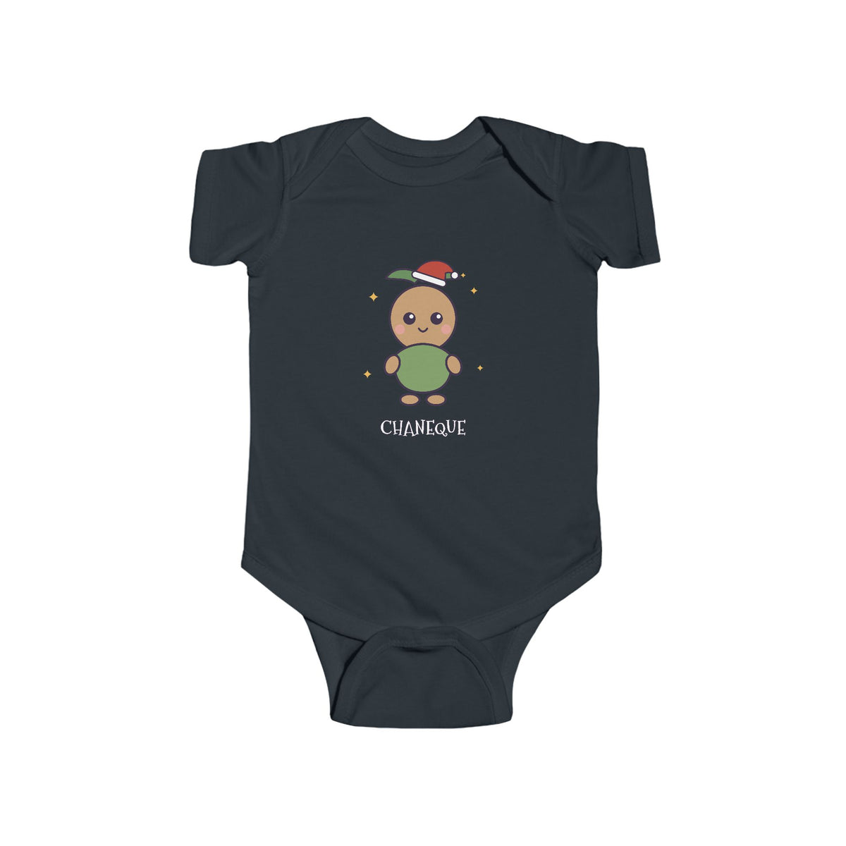 Chaneque Christmas Baby Bodysuit - Cute Santa Chaneque Infant Onesie