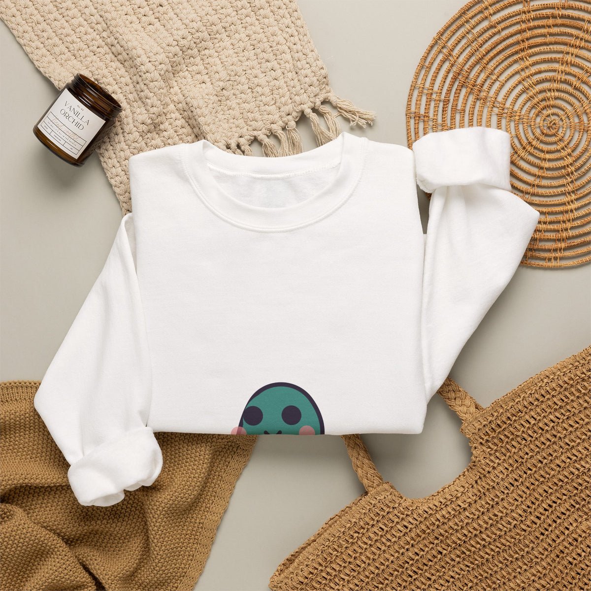 Cute Nessie Unisex Graphic Pullover Sweatshirt