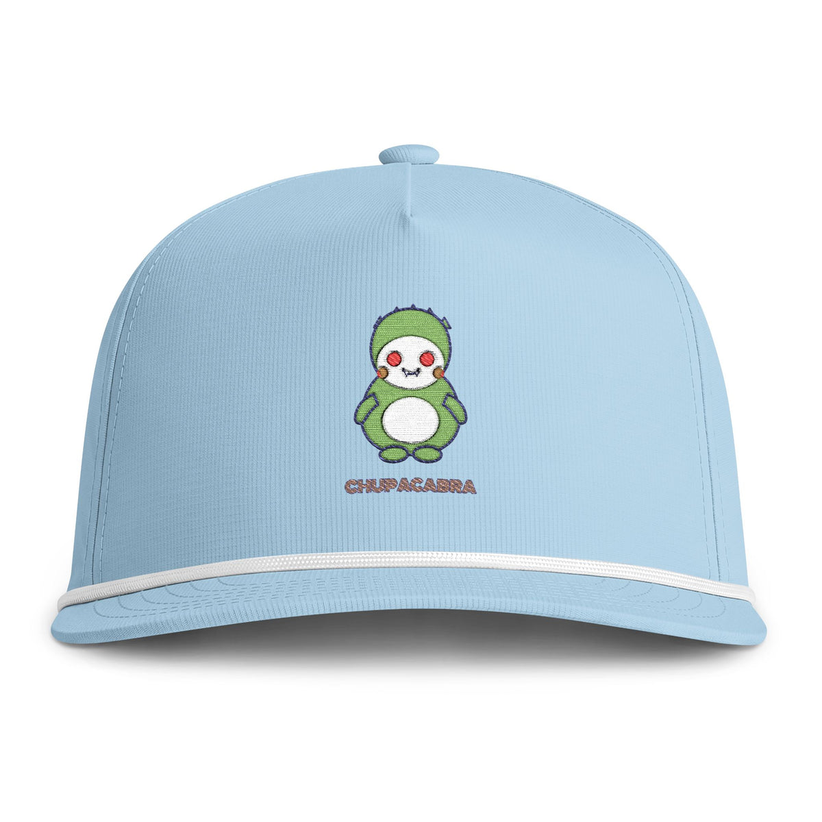 Cute Chupacabra Embroidered Baseball Hat — Sunwashed Rope Cap