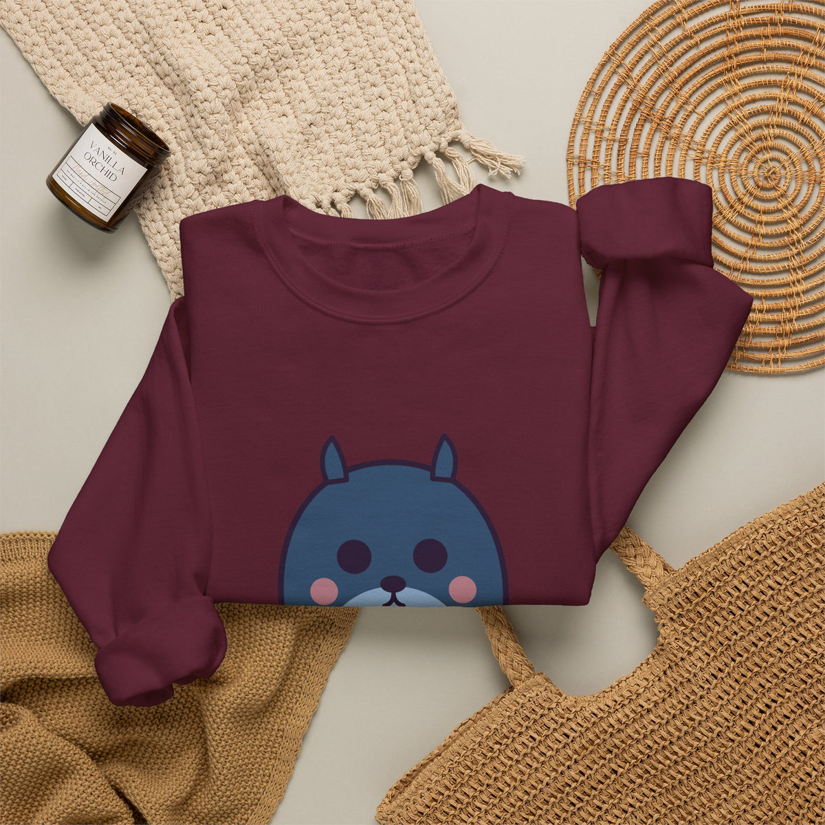 Cute Bunyip Unisex Graphic Pullover Sweatshirt