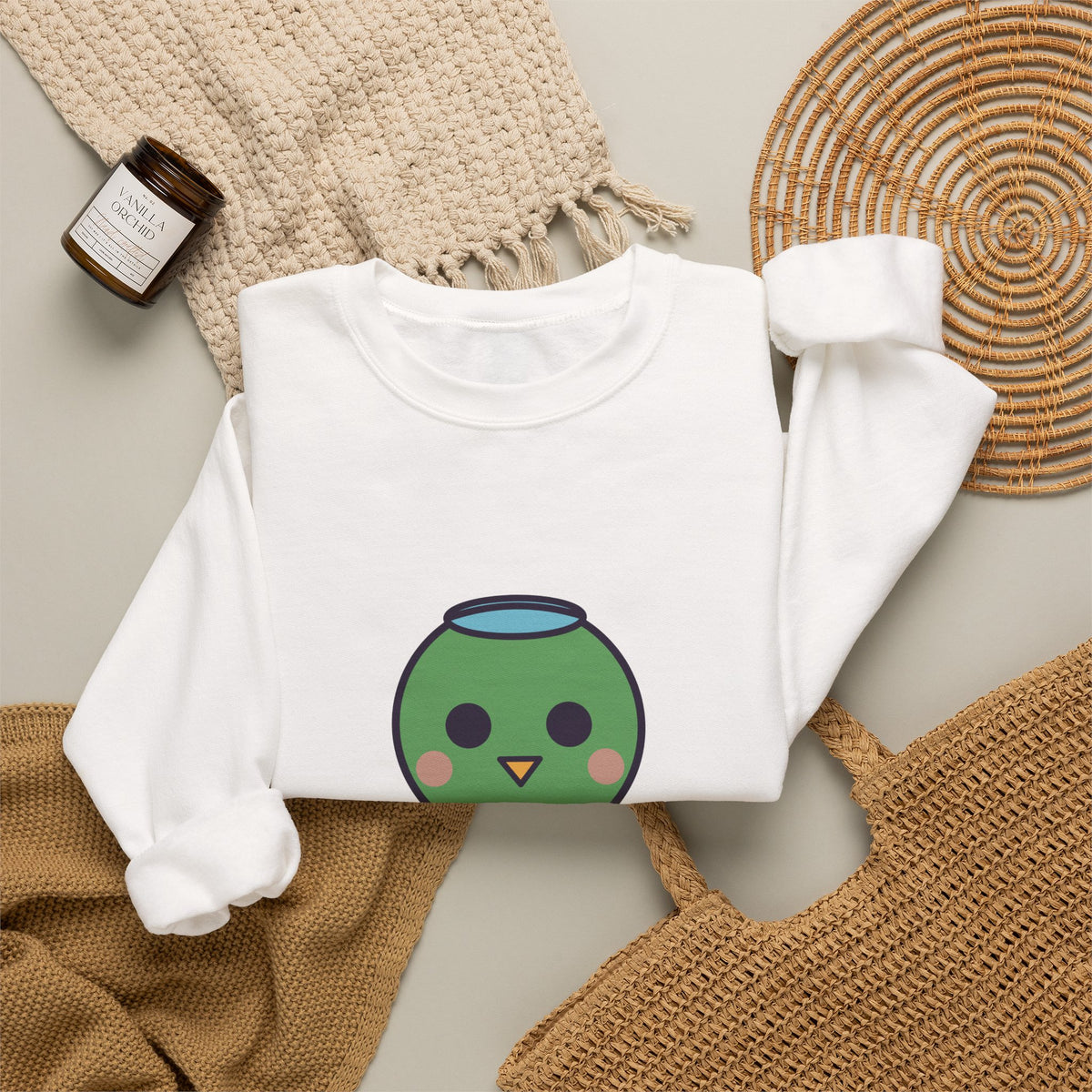 Cute Kappa Unisex Graphic Pullover Sweatshirt
