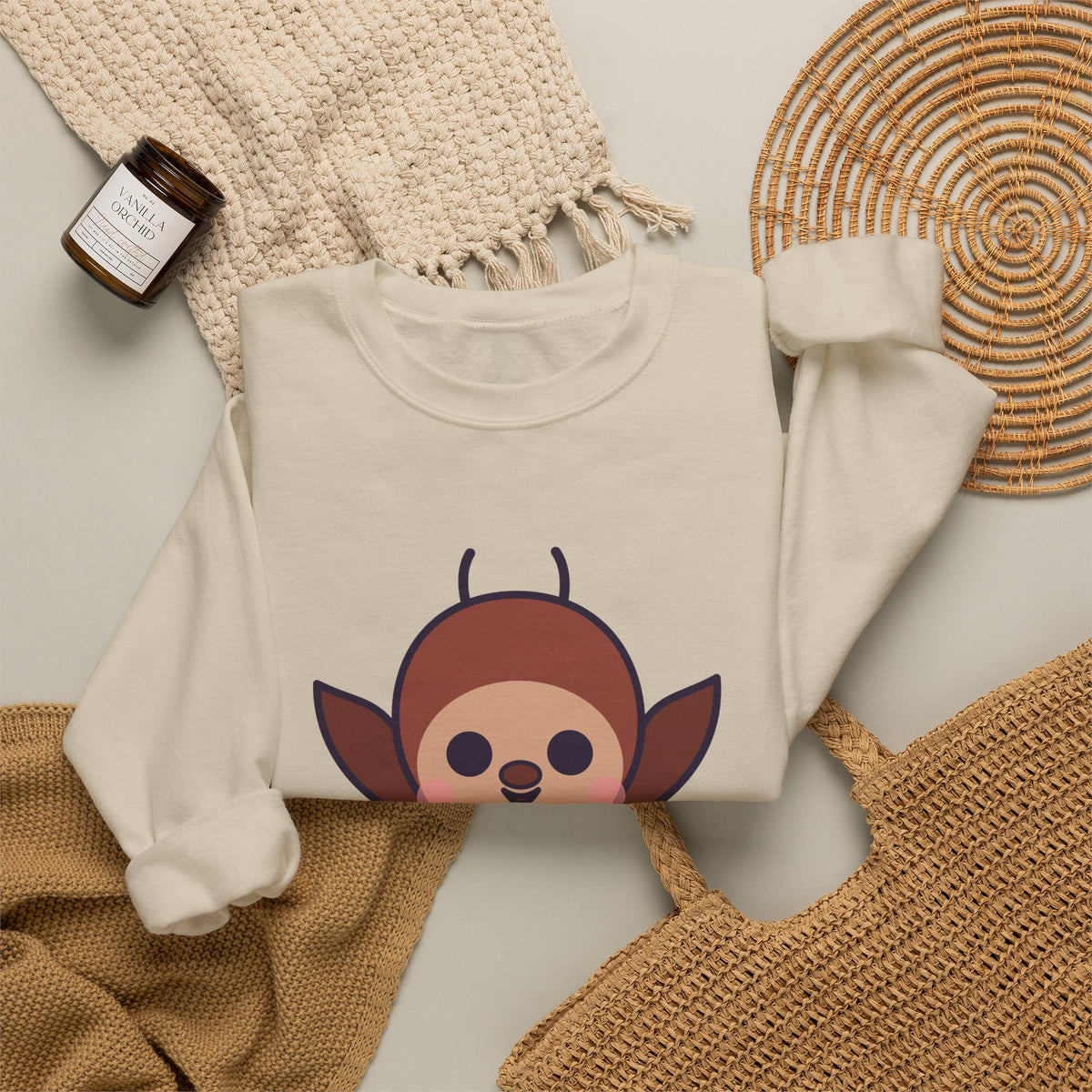 Cute Jersey Devil Unisex Graphic Pullover Sweatshirt