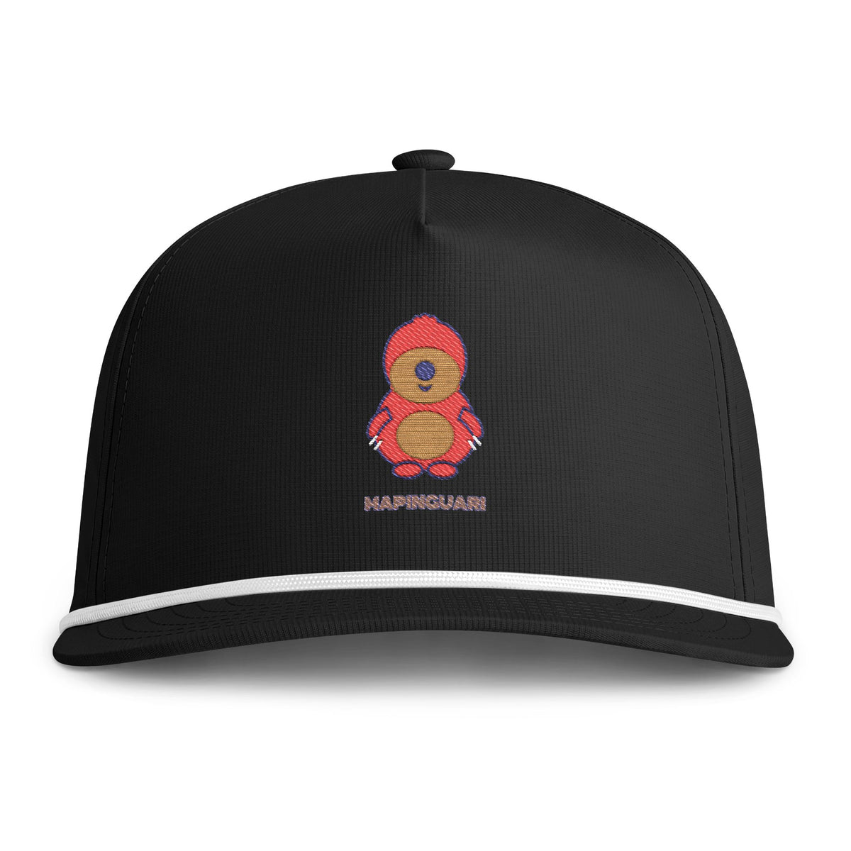 Cute Mapinguari Embroidered Baseball Hat — Sunwashed Rope Cap