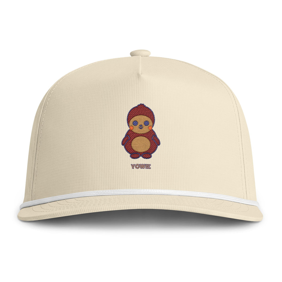 Cute Yowie Embroidered Baseball Hat — Sunwashed Rope Cap