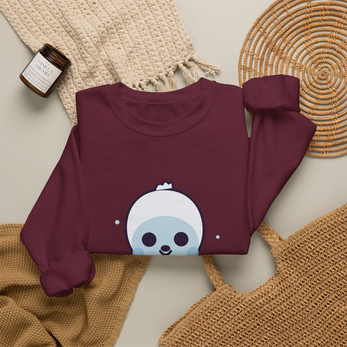 Cute Yeti Unisex Graphic Pullover Sweatshirt
