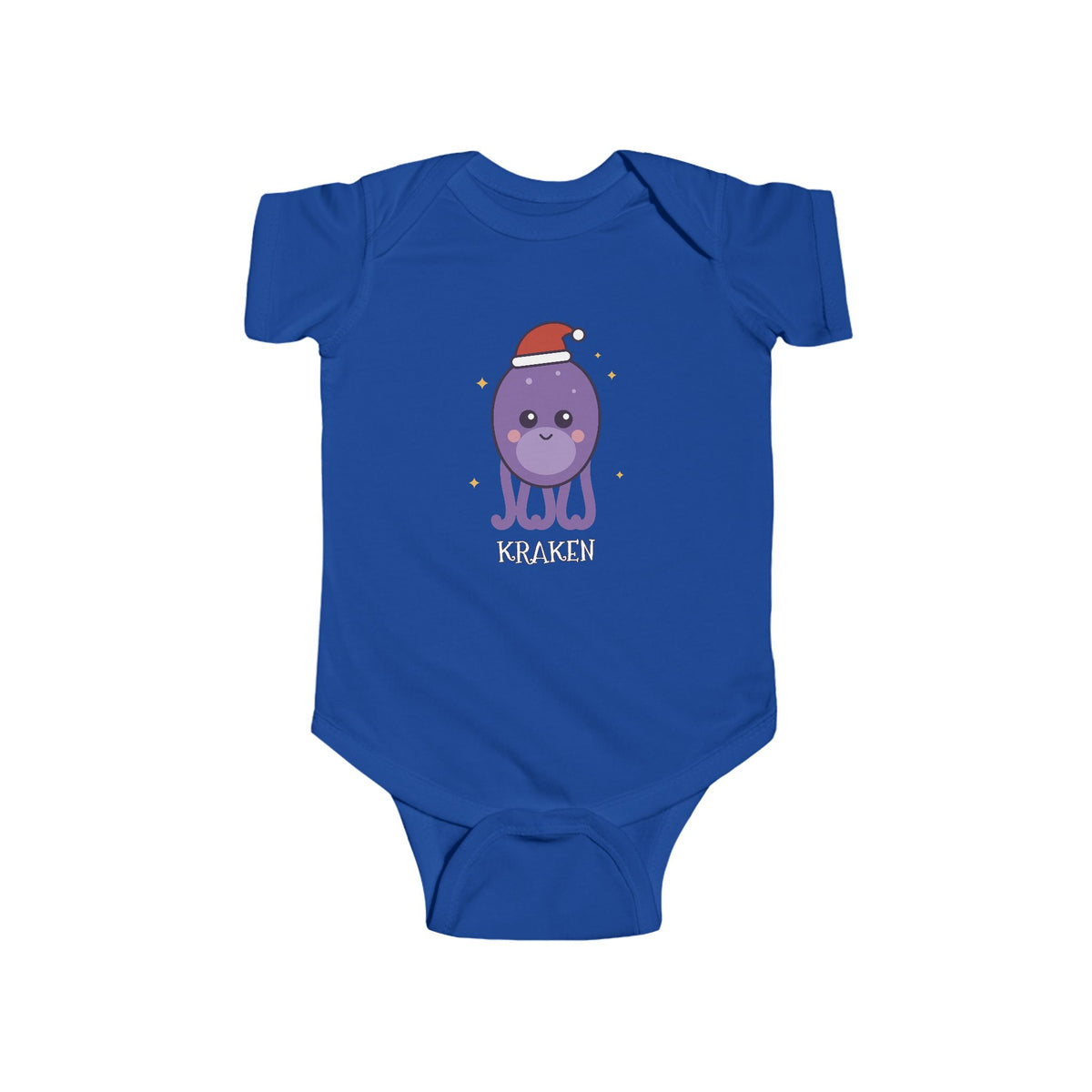 Kraken Christmas Baby Bodysuit - Cute Santa Kraken Infant Onesie