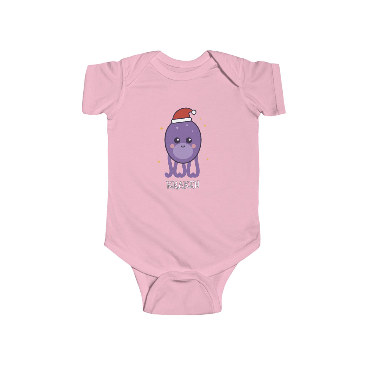 Kraken Christmas Baby Bodysuit - Cute Santa Kraken Infant Onesie
