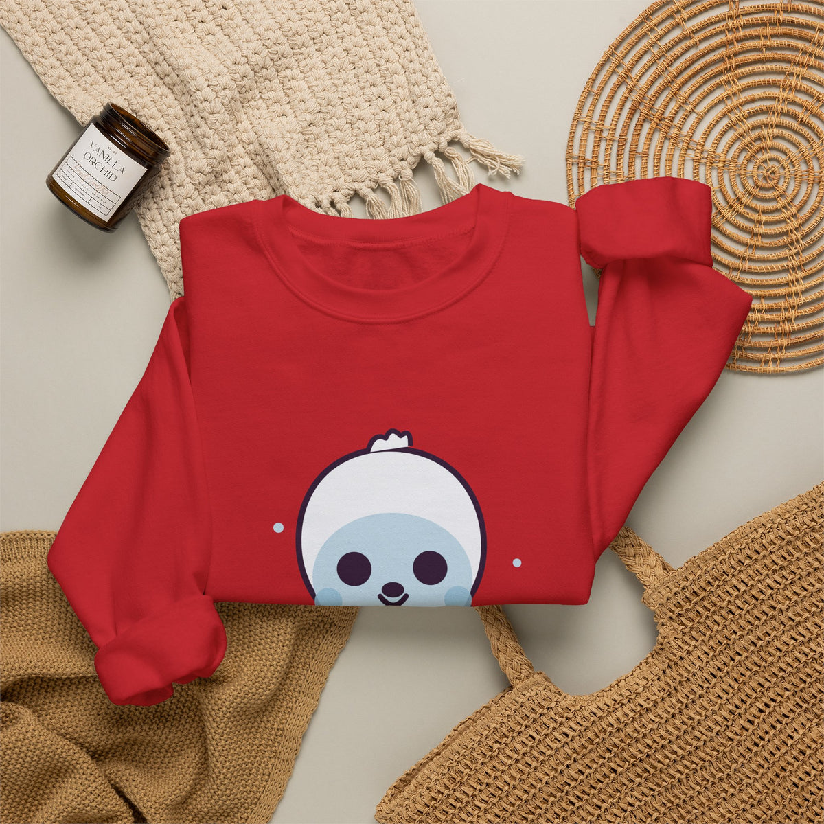 Cute Yeti Unisex Graphic Pullover Sweatshirt