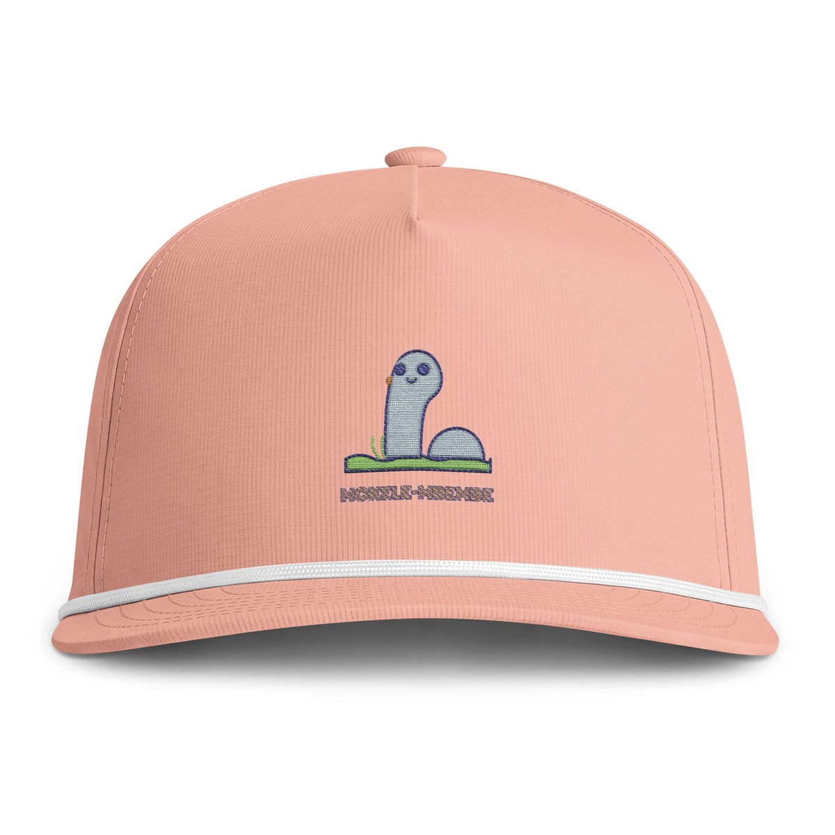Cute Mokele Mbembe Embroidered Baseball Hat — Sunwashed Rope Cap