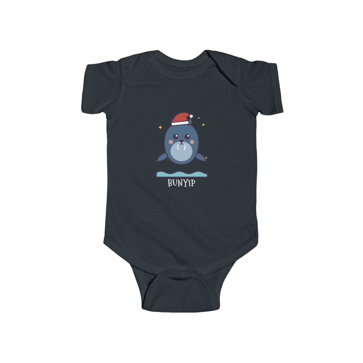 Bunyip Christmas Baby Bodysuit - Cute Santa Bunyip Infant Onesie