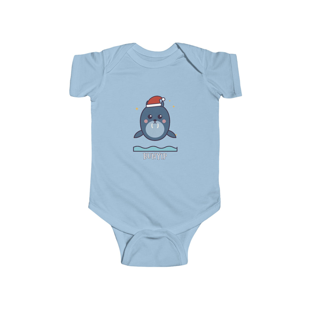 Bunyip Christmas Baby Bodysuit - Cute Santa Bunyip Infant Onesie