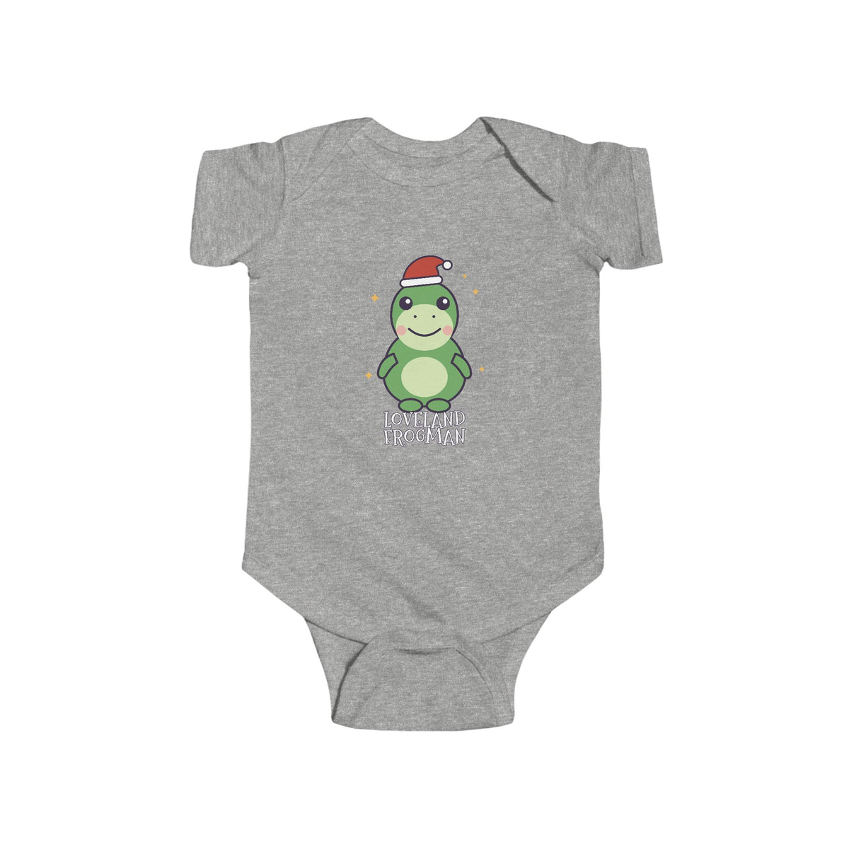 Loveland Frogman Christmas Baby Bodysuit - Cute Santa Loveland Frogman Infant Onesie