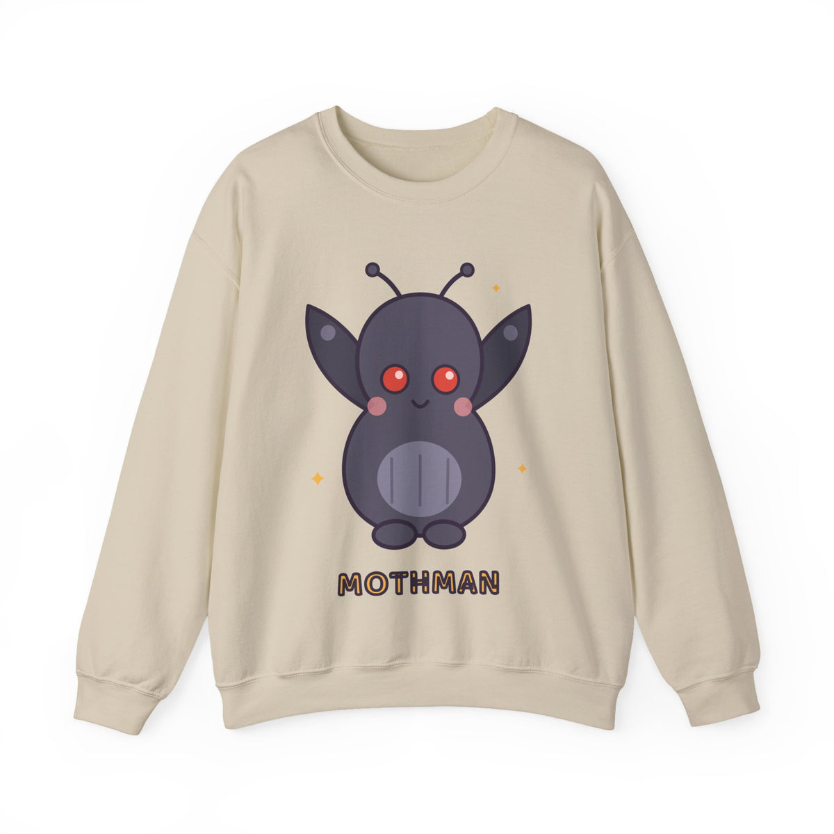 Cute Mothman Graphic Pullover Sweatshirt
