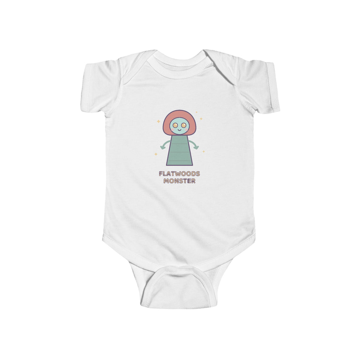 Flatwoods Monster Baby Bodysuit - Cute Flatwoods Monster Infant Onesie