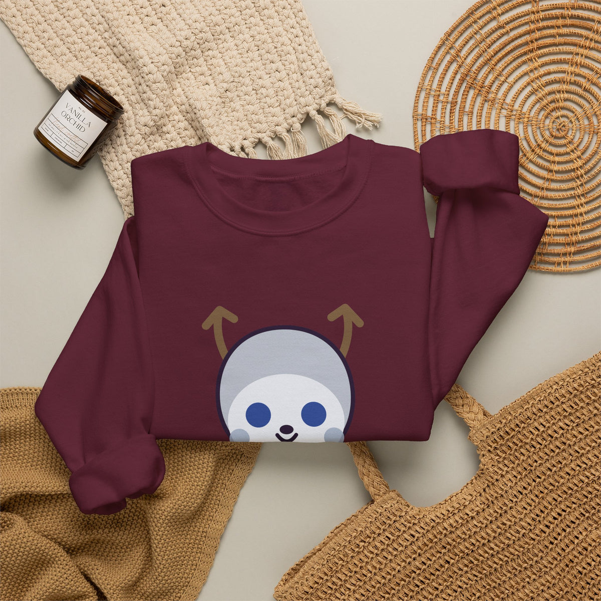 Cute Wendigo Unisex Graphic Pullover Sweatshirt
