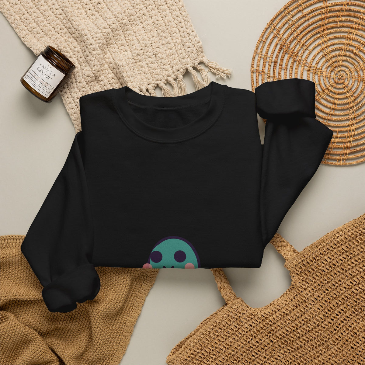 Cute Nessie Unisex Graphic Pullover Sweatshirt