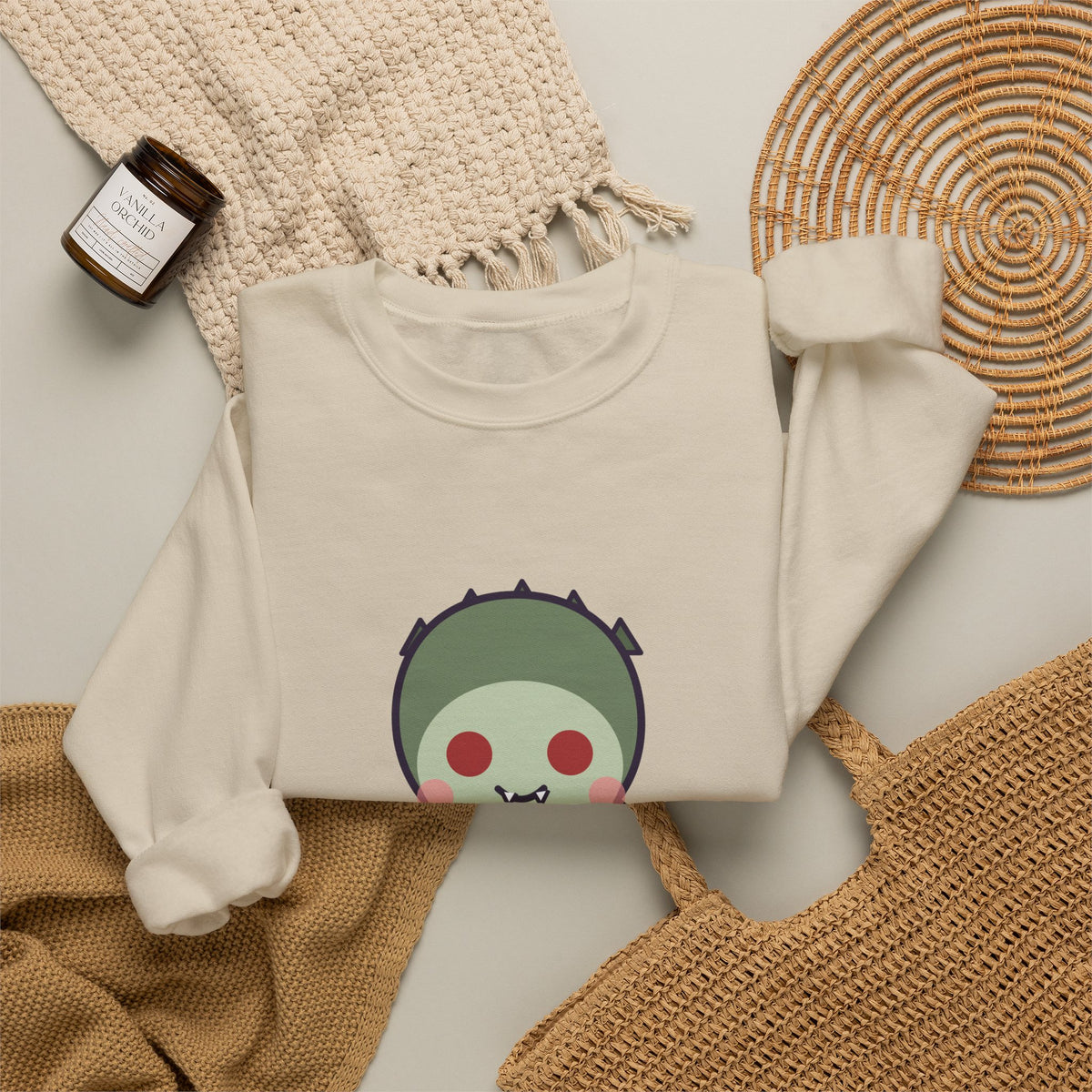 Cute Chupacabra Unisex Graphic Pullover Sweatshirt