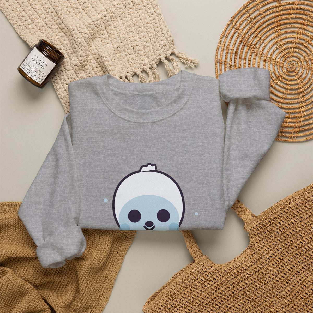 Cute Yeti Unisex Graphic Pullover Sweatshirt