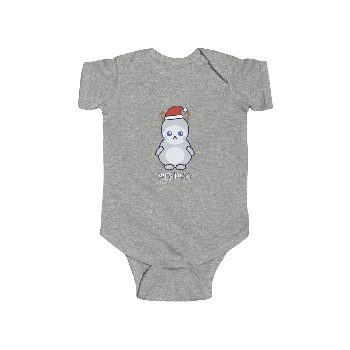 Wendigo Christmas Baby Bodysuit - Cute Santa Wendigo Infant Onesie
