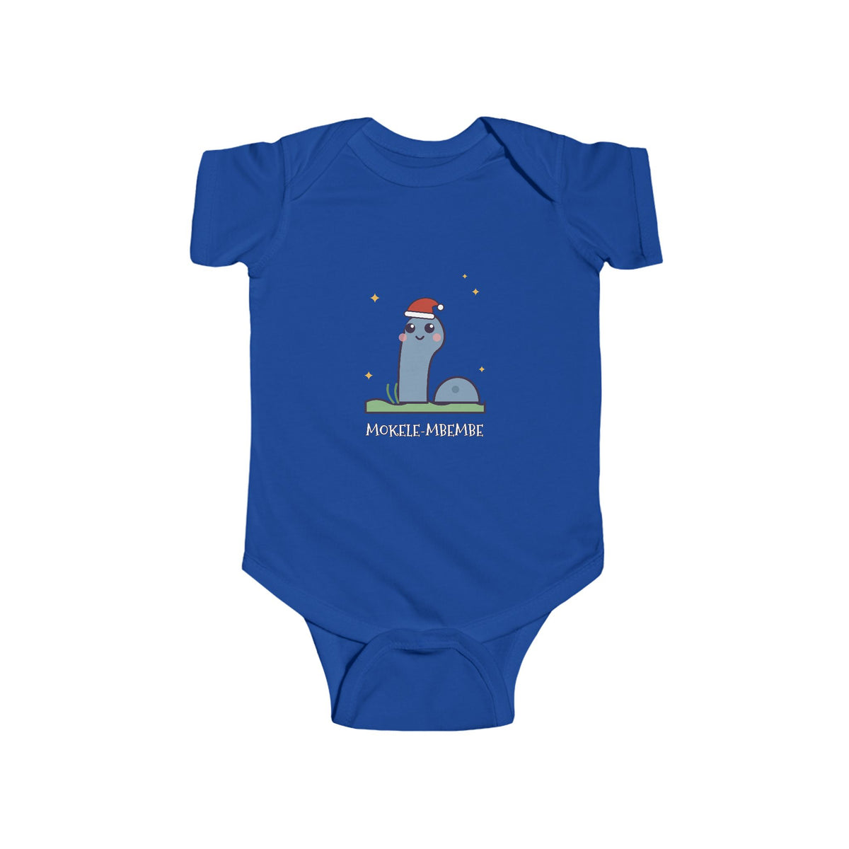 Mokele-Mbembe Christmas Baby Bodysuit - Cute Santa Mokele-Mbembe Infant Onesie