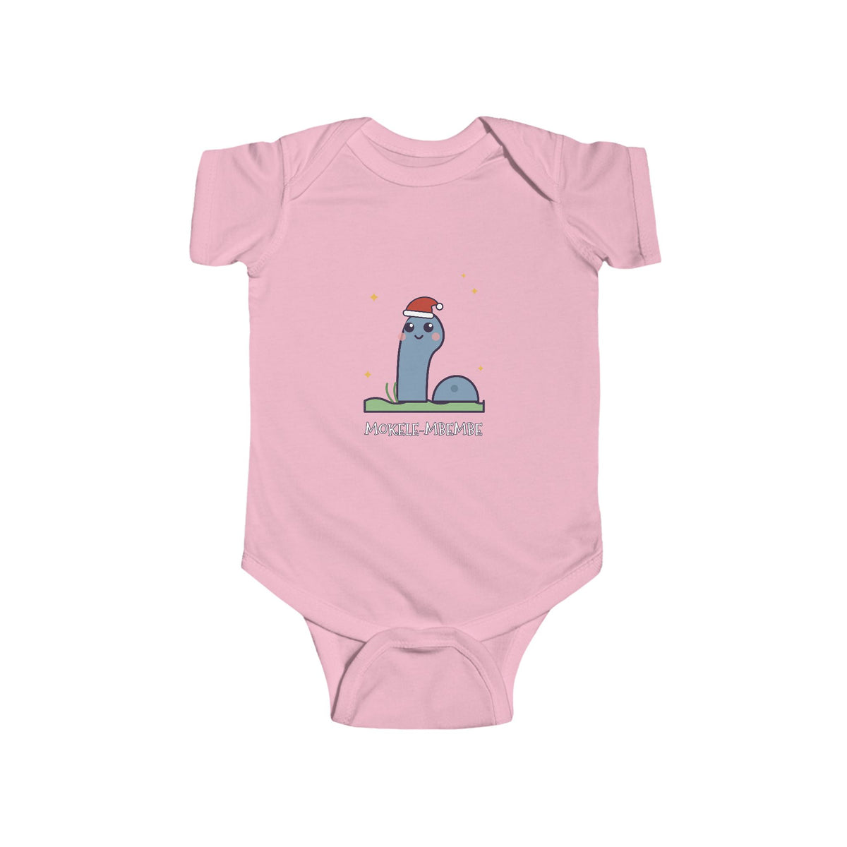 Mokele-Mbembe Christmas Baby Bodysuit - Cute Santa Mokele-Mbembe Infant Onesie
