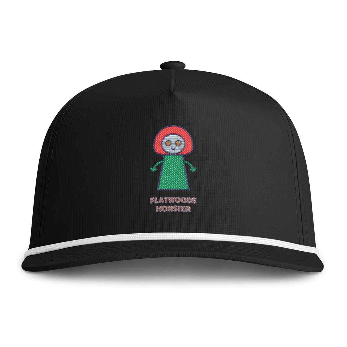 Cute Flatwoods Monster Embroidered Baseball Hat — Sunwashed Rope Cap