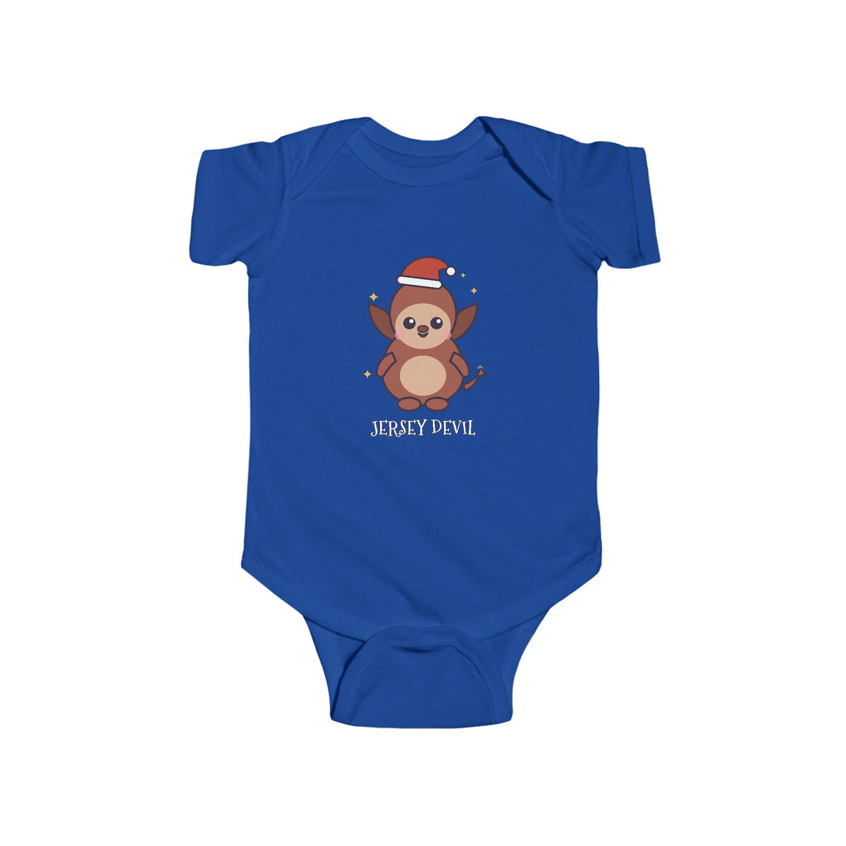 Jersey Devil Christmas Baby Bodysuit - Cute Santa Jersey Devil Infant Onesie