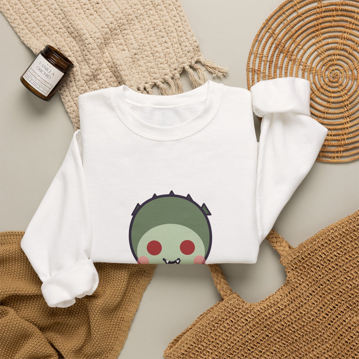 Cute Chupacabra Unisex Graphic Pullover Sweatshirt