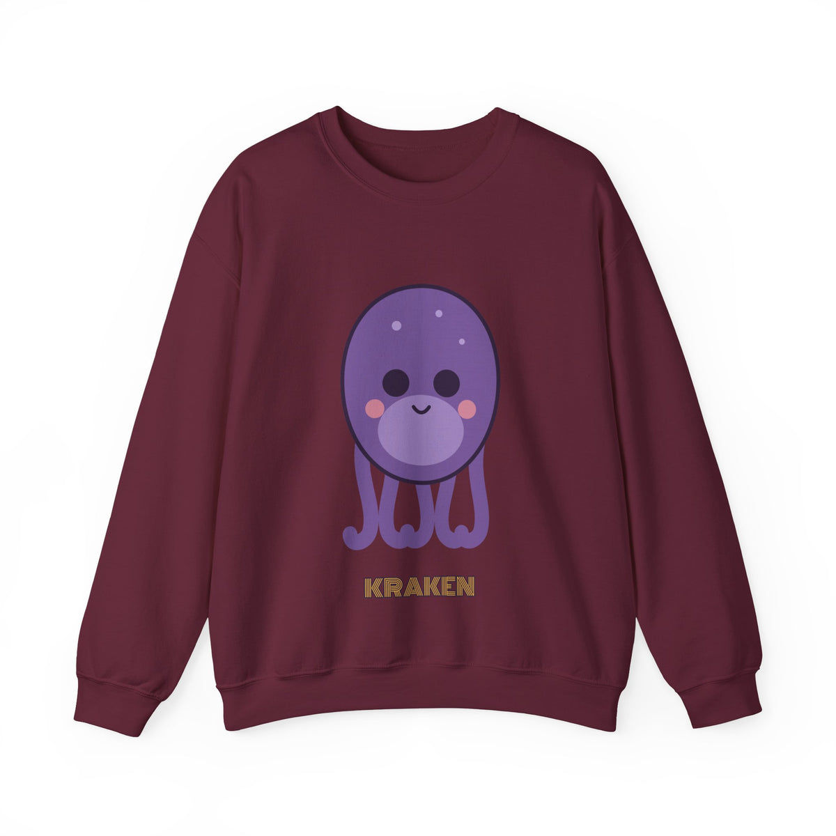 Cute Kraken Unisex Graphic Pullover Sweatshirt