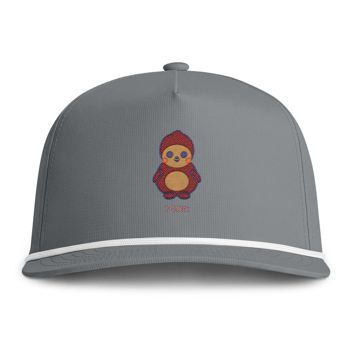 Cute Yowie Embroidered Baseball Hat — Sunwashed Rope Cap